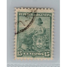 ARGENTINA 1899 GJ 267 ESTAMPILLA DENTADO MIXTO RARA Y HERMOSA u$ 12